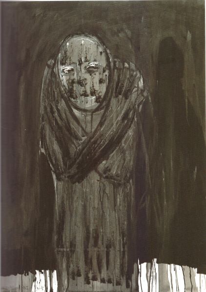 A prisoner, 2005, Acrylic Ink on paper, 100x71cm